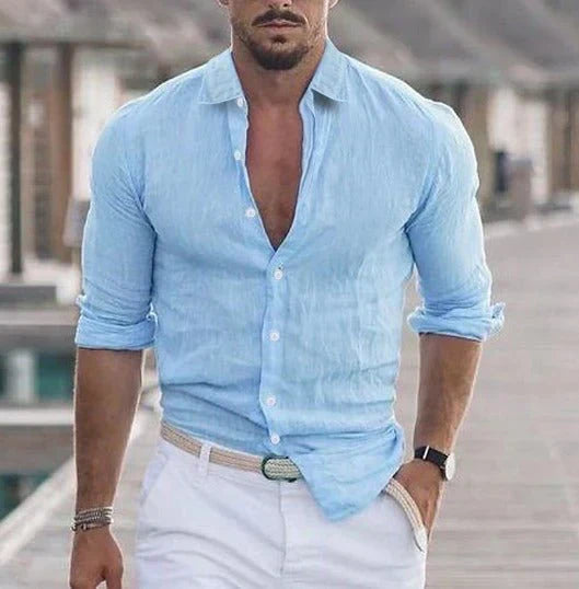 Calla | Men's Linen Shirt | Breathable Summer Shirt | Lightweight, Casual