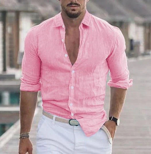 Calla | Men's Linen Shirt | Breathable Summer Shirt | Lightweight, Casual
