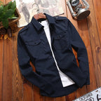 Birdie | Men's Tactical Field Shirt | Military, Woven Cotton, Slim Fit