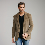 Xanthe | Men's Corduroy Blazer | Smart Casual, Autumn Winter | Brown, Olive, Blue