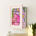 Della | Kids Drawing Display Frame | Rotating Art Frame | Stores 150 Drawings