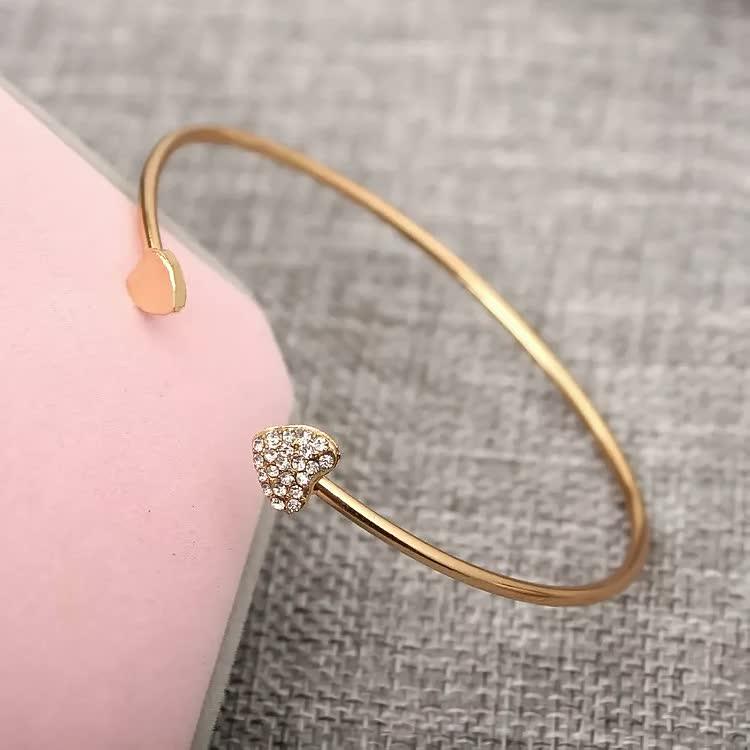 Odette | Women's Bracelet | Double Heart, Gold & Silver | Gift Jewelry