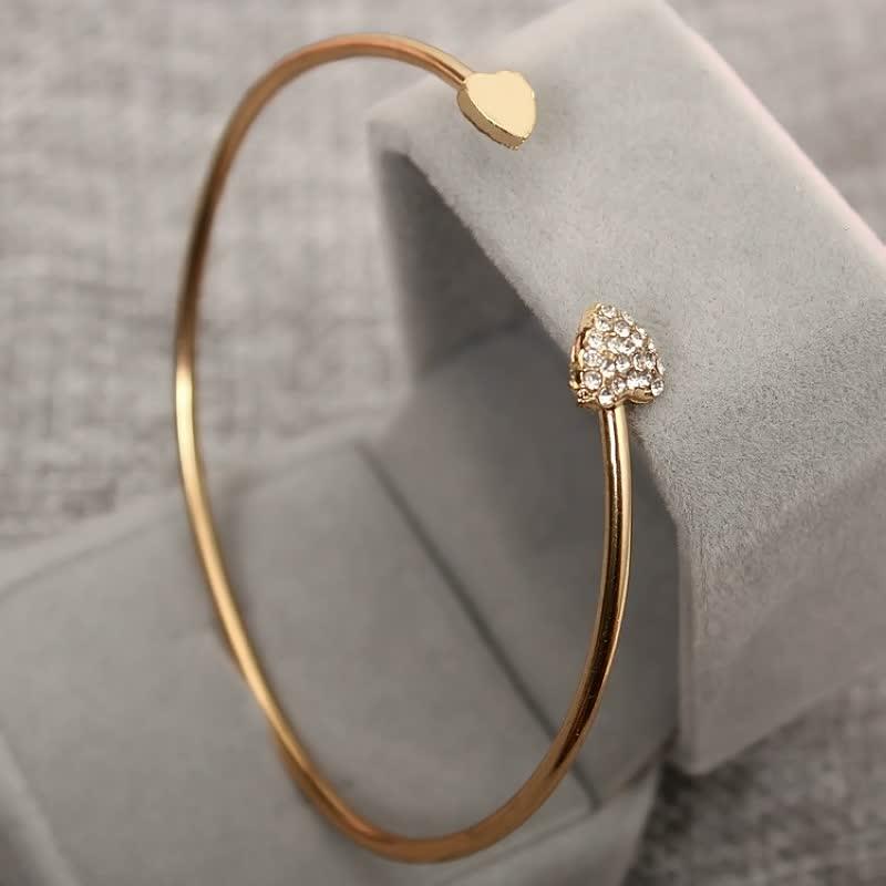Odette | Women's Bracelet | Double Heart, Gold & Silver | Gift Jewelry