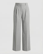 Women Wide Leg Trousers High Waist Creased