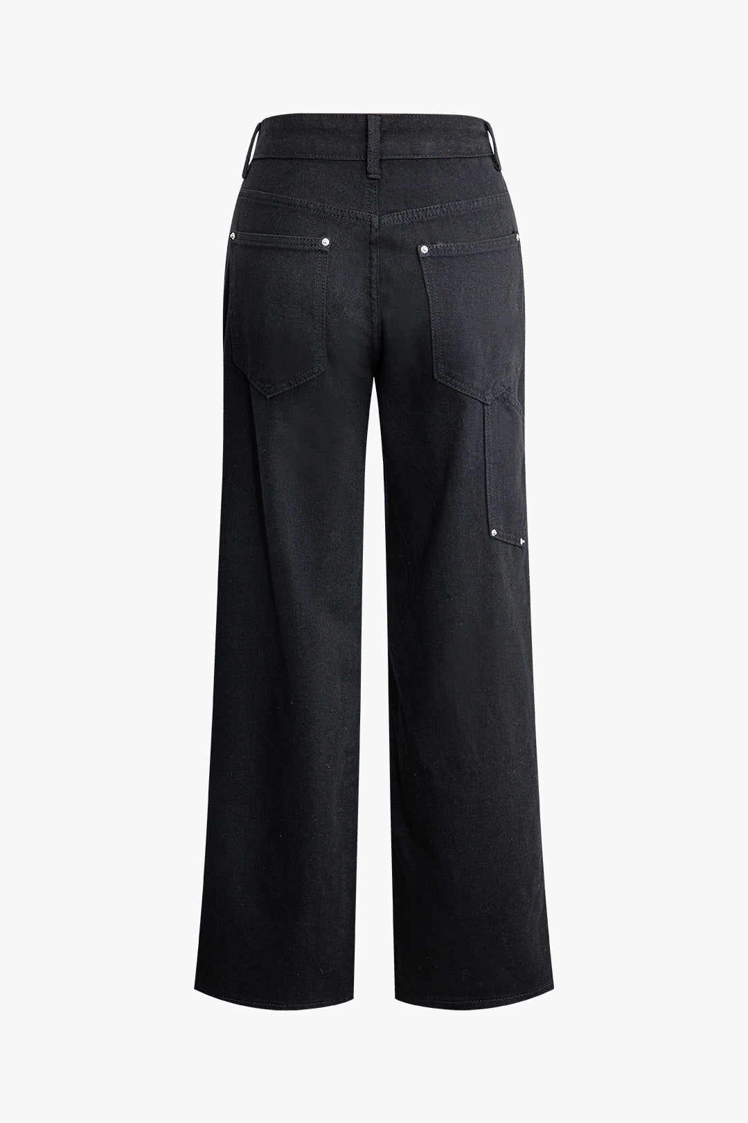 Sage | Women's Utility Jeans | High Waist, Wide Leg | Black