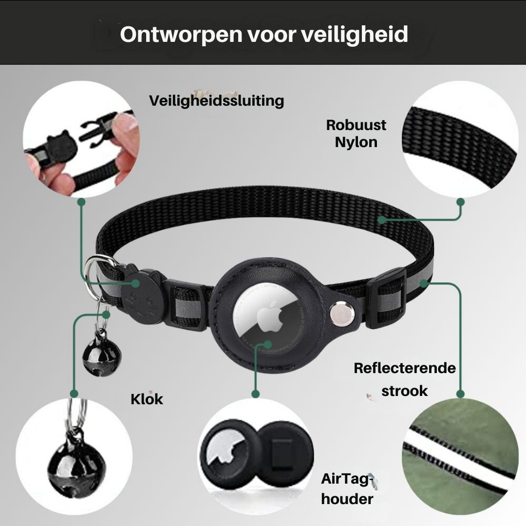 Cat GPS Tracker Collar Reflective Quick Release