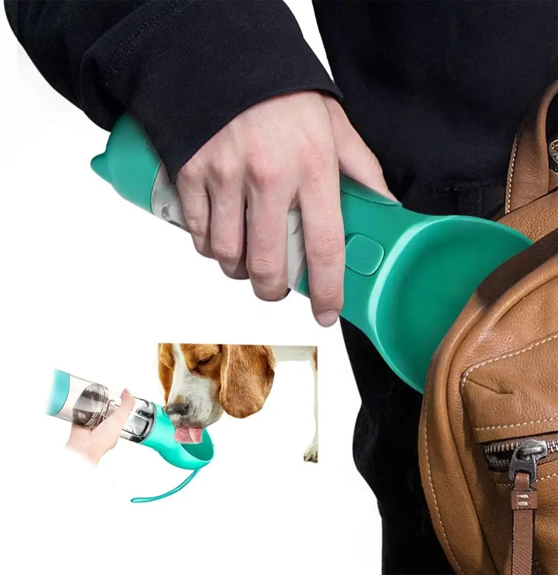 Xanthe | Portable Pet Water Bottle | 3-in-1 Dispenser & Bowl | BPA-Free
