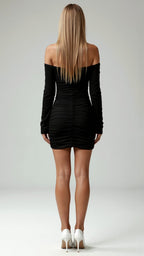 Posy | Mini Dress | Off-Shoulder, Long Sleeve, Bodycon | Women's