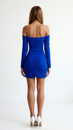 Posy | Mini Dress | Off-Shoulder, Long Sleeve, Bodycon | Women's
