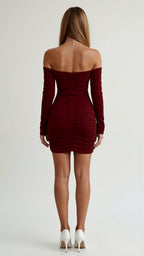 Posy | Mini Dress | Off-Shoulder, Long Sleeve, Bodycon | Women's