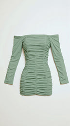 Posy | Mini Dress | Off-Shoulder, Long Sleeve, Bodycon | Women's