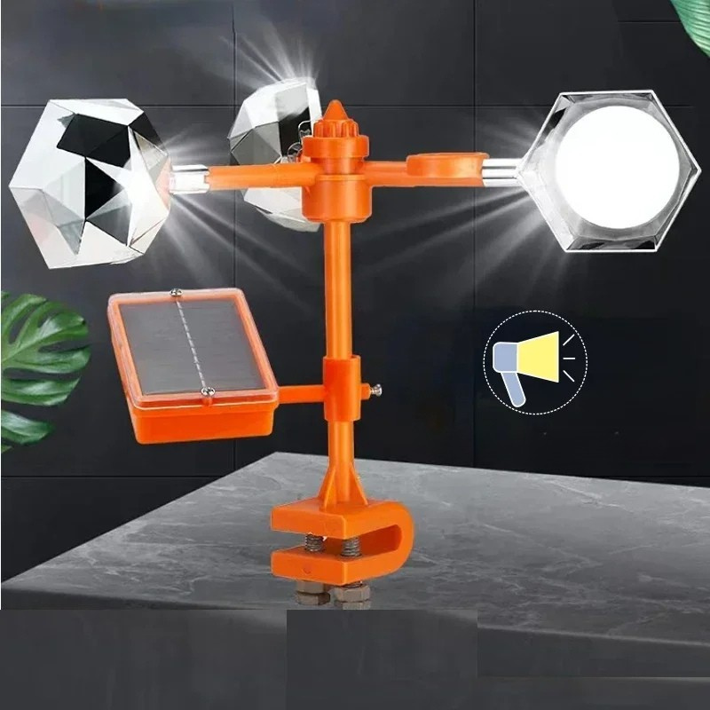 Marlow | Bird Repeller | Solar Powered, 360° Rotating | Ultrasonic, Reflective