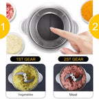 2L Stainless Steel Food Chopper 300W 4 Blade