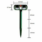 Iris | Ultrasonic Pest Repeller | Solar Powered, Motion Activated | Outdoor Animal Deterrent