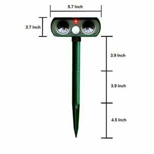 Iris | Ultrasonic Pest Repeller | Solar Powered, Motion Activated | Outdoor Animal Deterrent