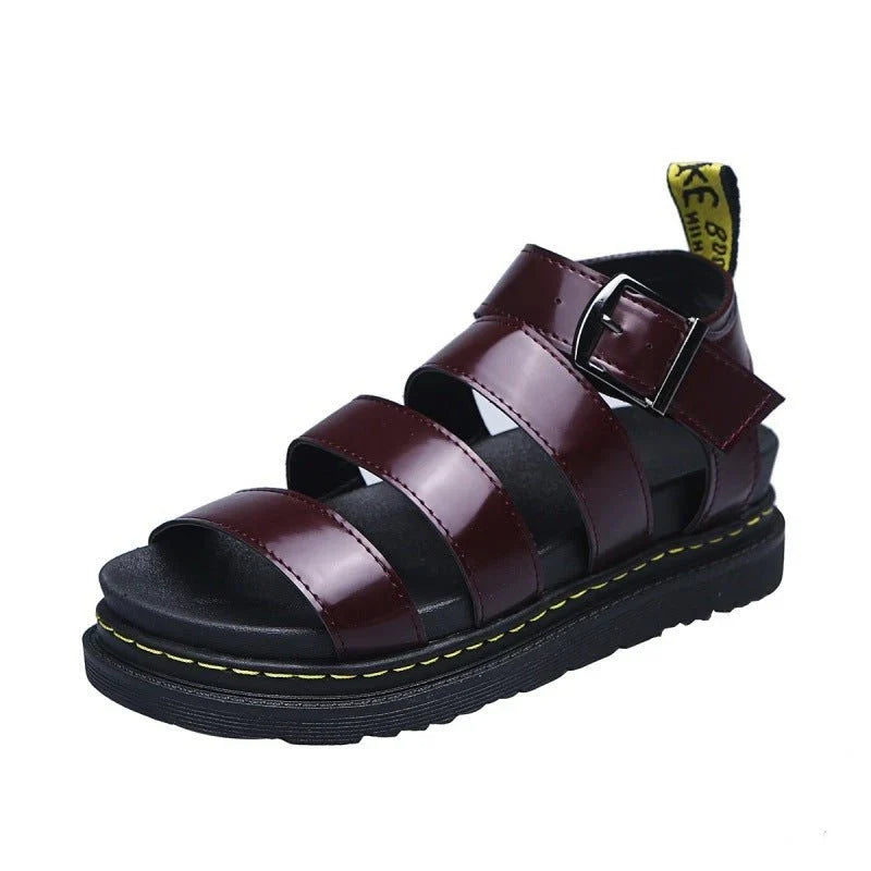 Sandals for Women | Strappy Platform Chunky Sole Buckle