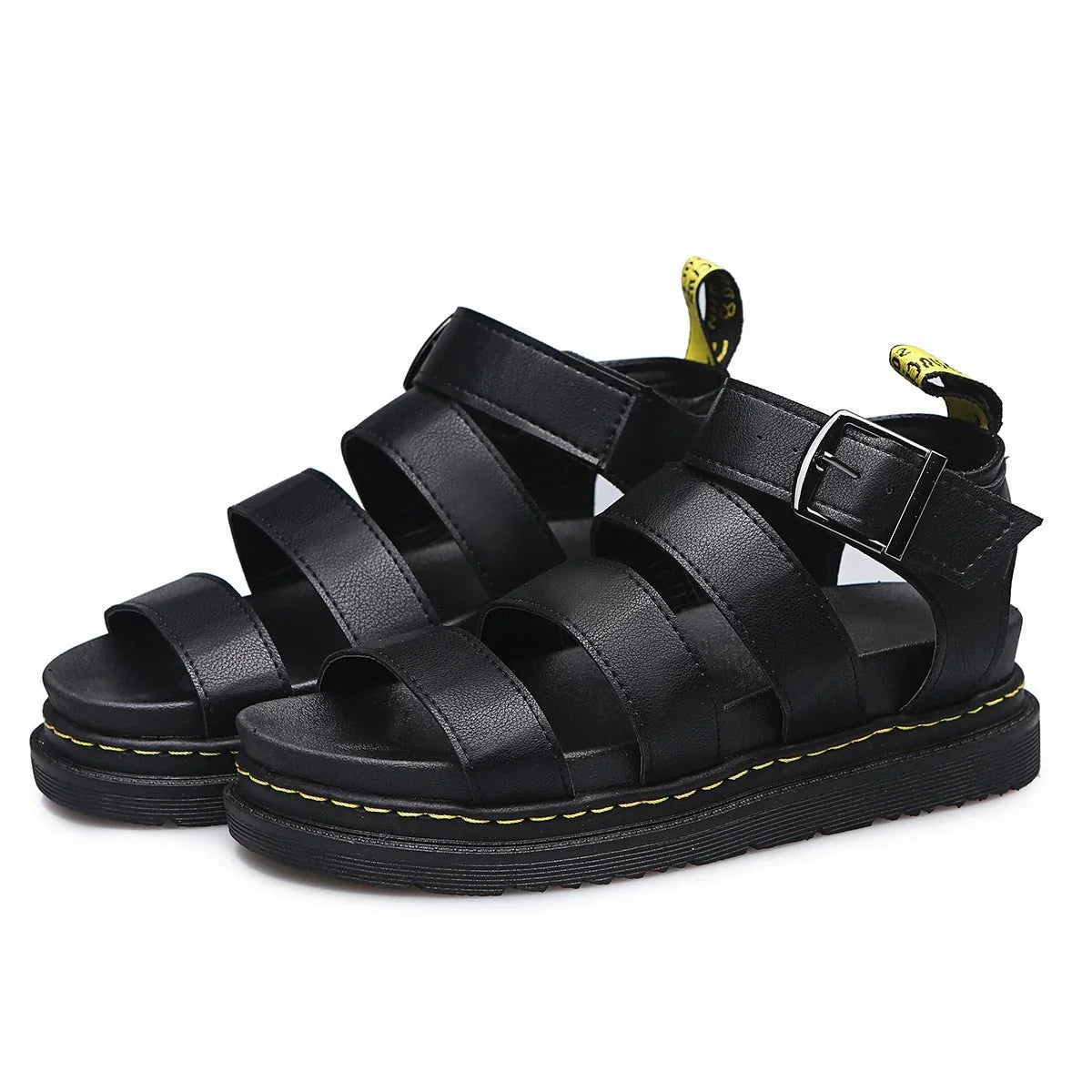 Sandals for Women | Strappy Platform Chunky Sole Buckle