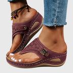 Flip Flops Women Casual Striped Open Toe Flat Sandals Comfortable