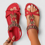 Bexcellent | Women's Orthopedic Sandals | T-Strap, Arch Support, Bohemian Flat