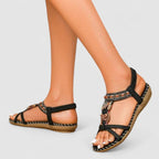 Bexcellent | Women's Orthopedic Sandals | T-Strap, Arch Support, Bohemian Flat