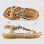 Bexcellent | Women's Orthopedic Sandals | T-Strap, Arch Support, Bohemian Flat