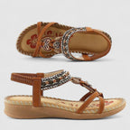 Bexcellent | Women's Orthopedic Sandals | T-Strap, Arch Support, Bohemian Flat