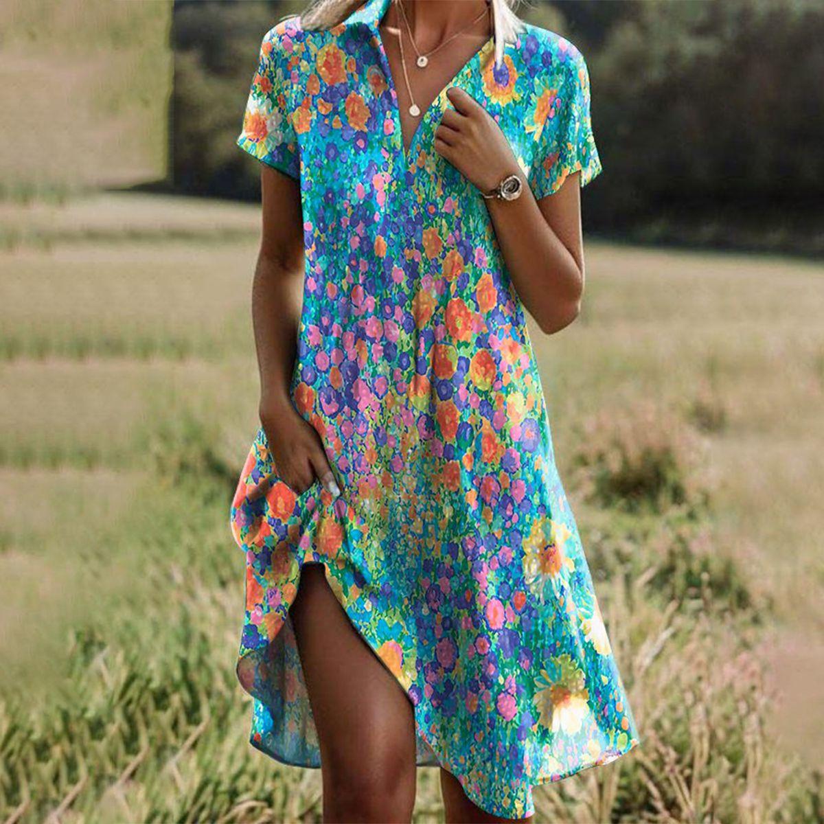 Iris | Women's Summer Dress | Boho Style, Flowy Fit | Holiday Beach
