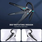 Men Bluetooth 5.1 Noise Cancelling Headset Dual Mic
