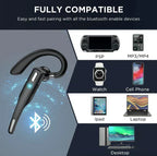 Men Bluetooth 5.1 Noise Cancelling Headset Dual Mic