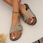 Orthopedic Slippers Women Ergonomic Footbed Adjustable Buckle