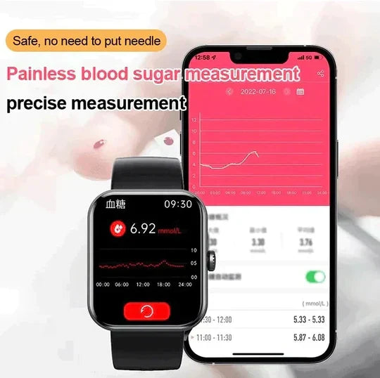 Wenna | Blood Glucose Smartwatch | Non-Invasive, Fitness Tracking, GPS