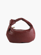 Woven Handbag | Medium Braided Bag | Faux Leather, Everyday
