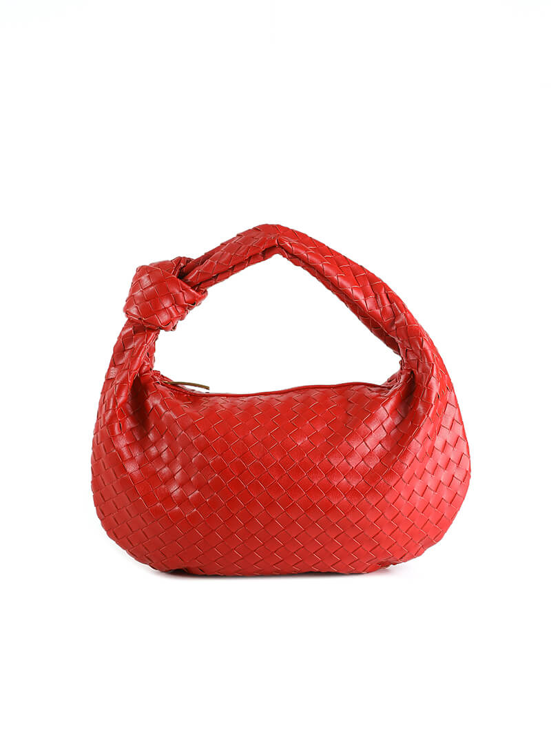 Woven Handbag | Medium Braided Bag | Faux Leather, Everyday