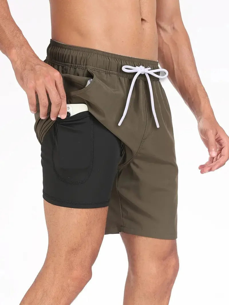 Men Swim Trunks Quick Dry Lightweight Breathable Swimwear