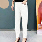 Clea | Women's Cotton Pants | Elasticated, All-Season | Multiple Colors