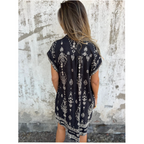 Women Cotton Linen Dress Loose Fit with Pockets