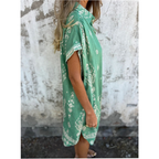 Women Cotton Linen Dress Loose Fit with Pockets