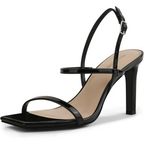 Cocktail Sandals | Women Strappy Open Toe High Heel Ankle Strap