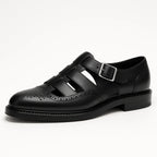 Men's Leather Sandals Slip-On with Non-Slip Sole