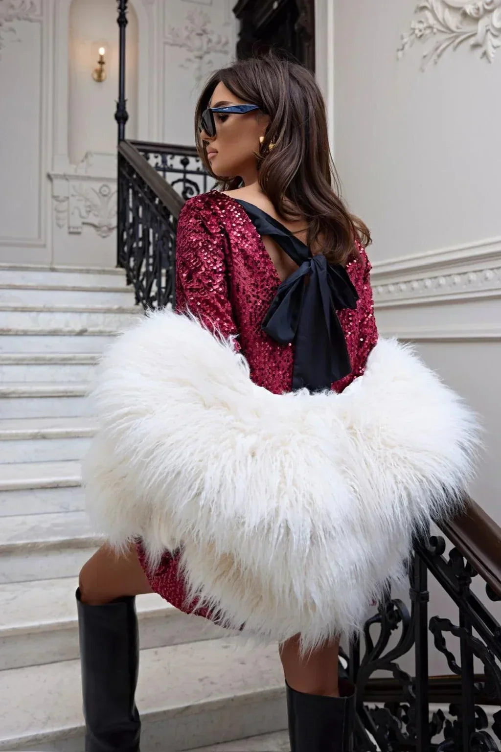Sequin Dress Women Sparkly Glitter Evening Wear Shimmer Finish