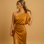Mini Dress Women Minimalist Design Slim Fit Flattering Feminine Silhouette