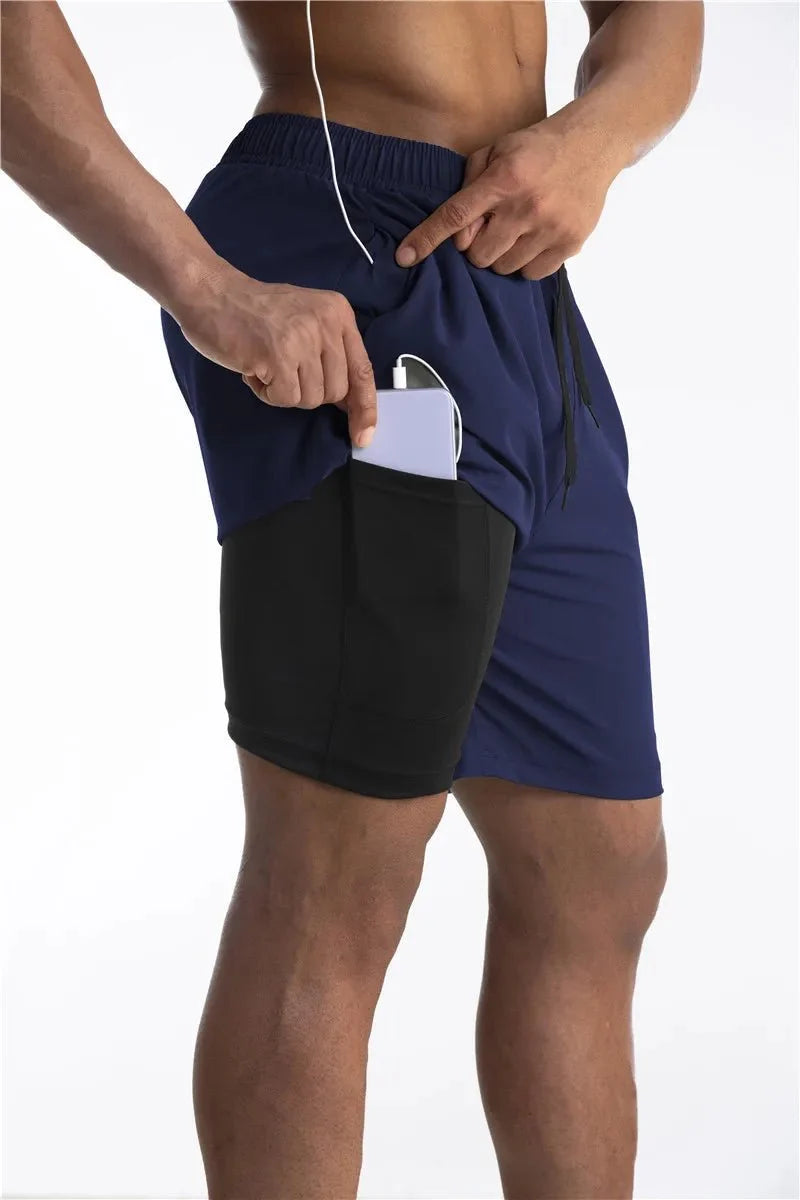 Men's Running Shorts | Built-in Liner & Phone Pocket | Breathable