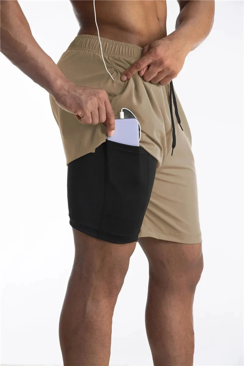 Men's Running Shorts | Built-in Liner & Phone Pocket | Breathable