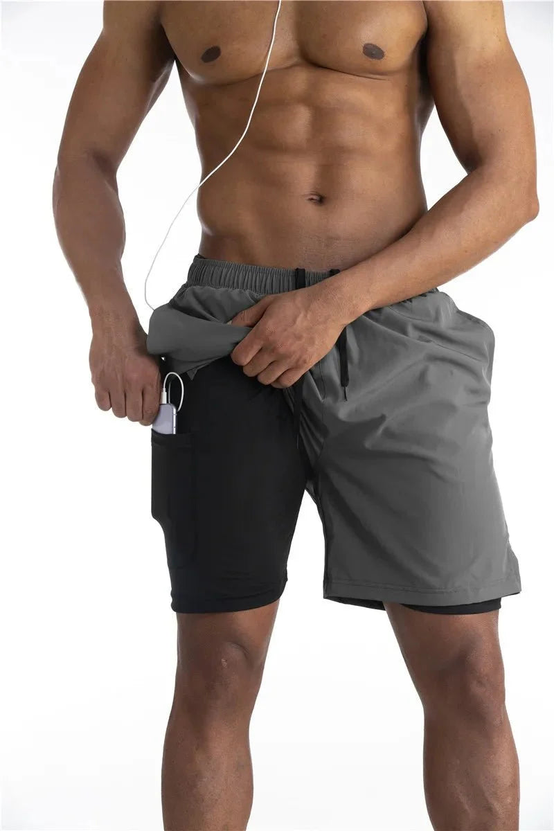 Men's Running Shorts | Built-in Liner & Phone Pocket | Breathable