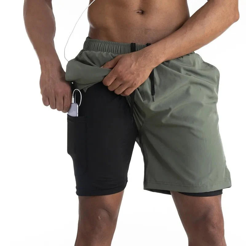 Men's Running Shorts | Built-in Liner & Phone Pocket | Breathable