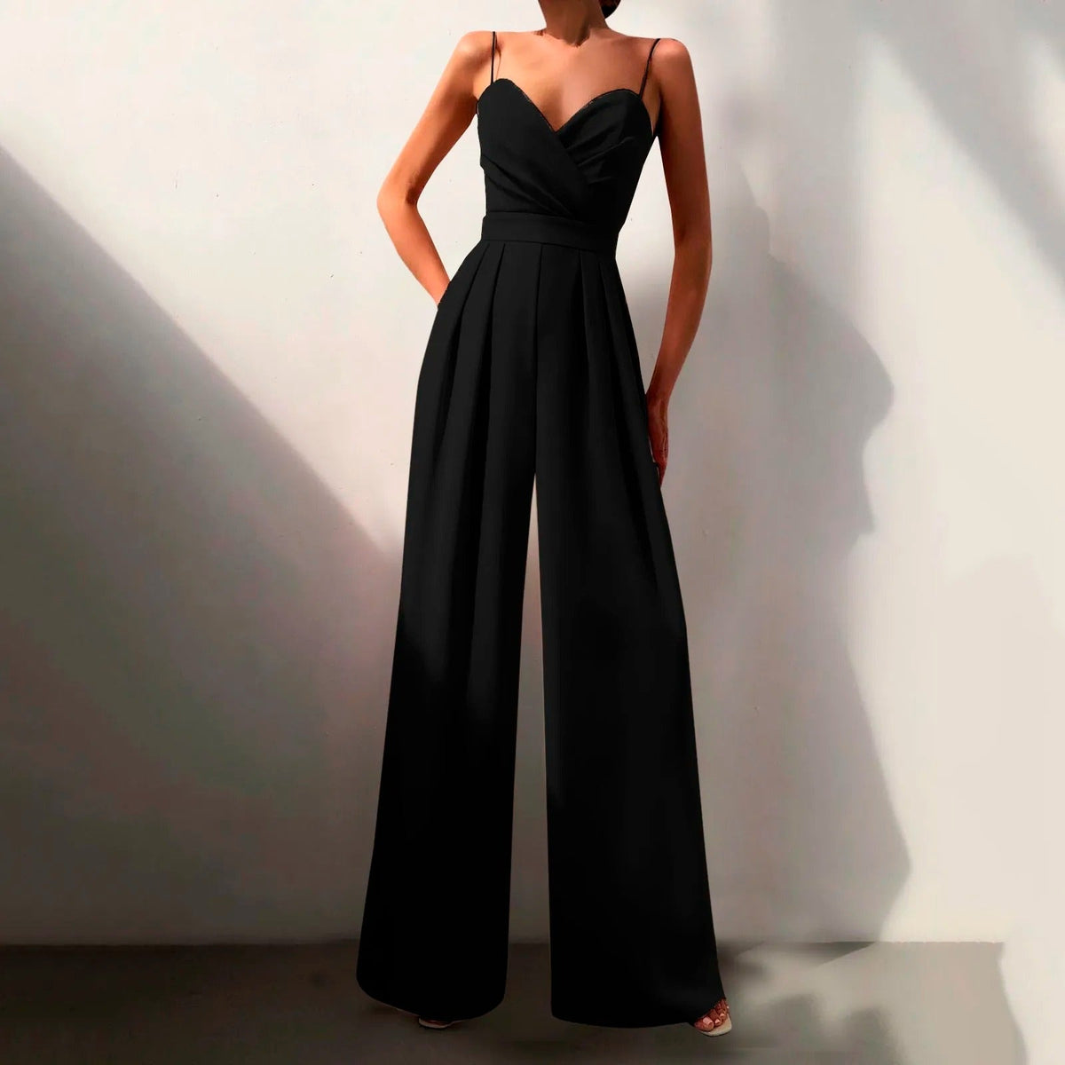 Women Jumpsuit Sleeveless Wide Leg Summer Romper | Edith