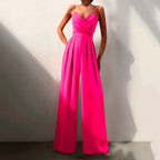 Women Jumpsuit Sleeveless Wide Leg Summer Romper | Edith