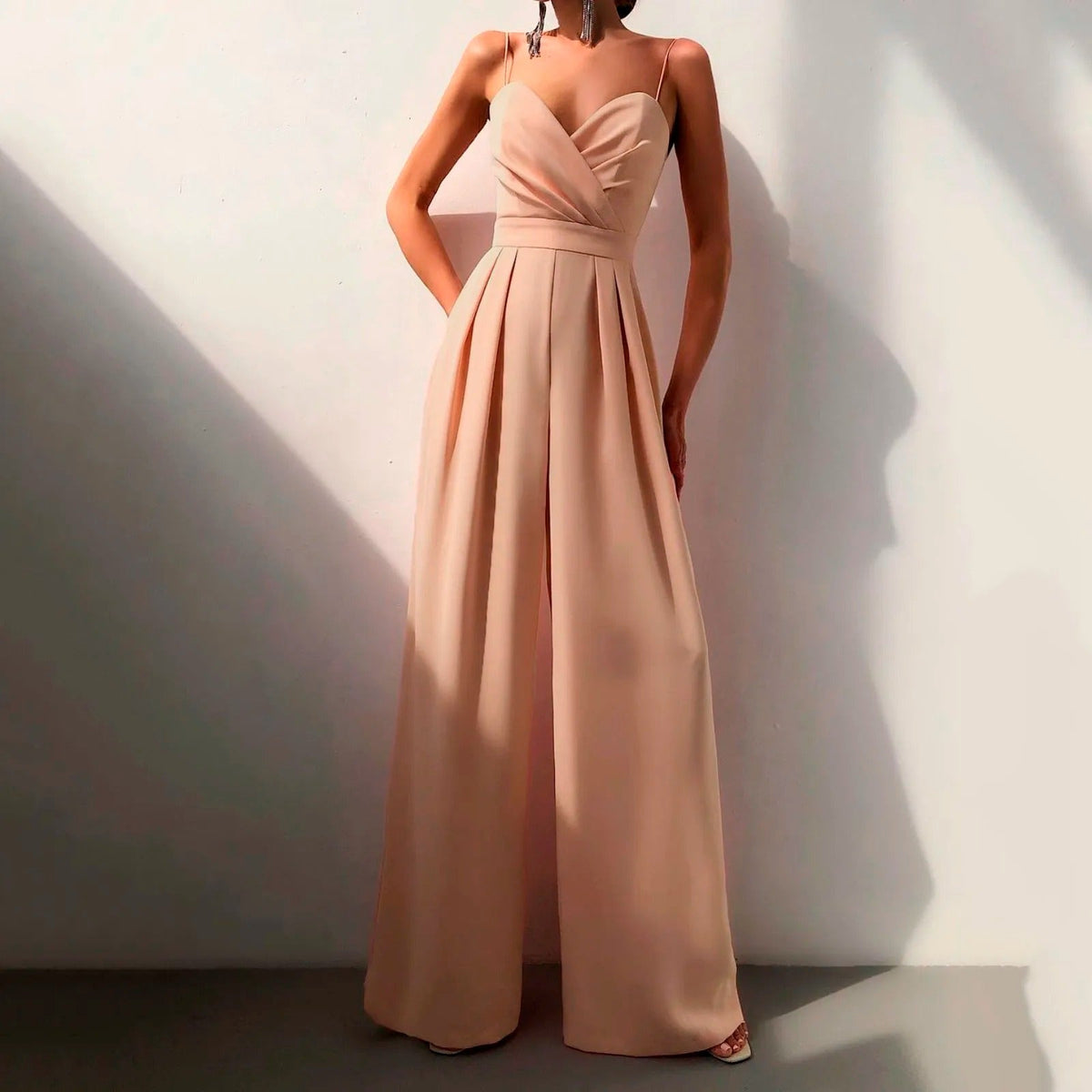 Women Jumpsuit Sleeveless Wide Leg Summer Romper | Edith