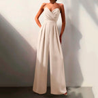 Women Jumpsuit Sleeveless Wide Leg Summer Romper | Edith
