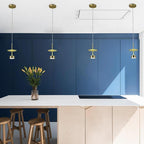 Orla | Pendant Light for Kitchen Island | Industrial Gold, LED, 1-Lamp